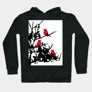 Red Owls Hoodie